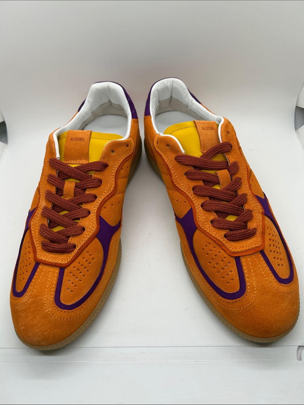 ALOHAS NIB TB.490 Rife Orange Suede Sneakers Shoes **Size 41/US 10-10.5**🔥🔥 - Picture 4 of 8